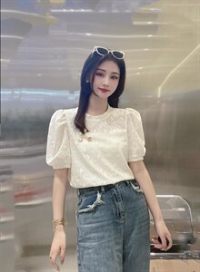 【新款】现货蕾丝小衫图片