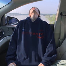 抖音得物供货可提供视频秋冬重磅美式宽松连帽卫衣WKD06，男装卫衣，电商A486
