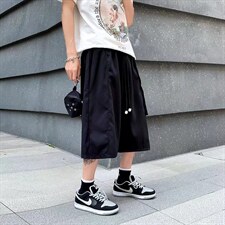男夏季潮流时尚休闲短裤六七分裤子卡其K205P35图片