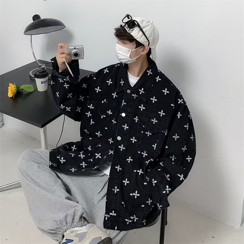 新款翻领外穿标准长袖百搭单排扣原宿夹克BW29P60,男装夹克,星座1116-2