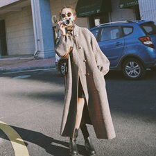 不起球好面料！现货271-8709-P185中长款毛呢外套控258，女装毛呢外套，浙宝271