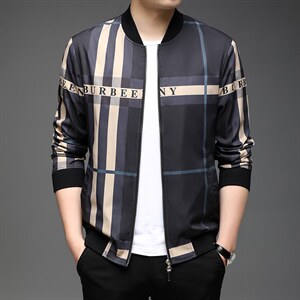 2023春季新款男士夹克商务休闲中青年潮流男装外套QLM77281-P160图片