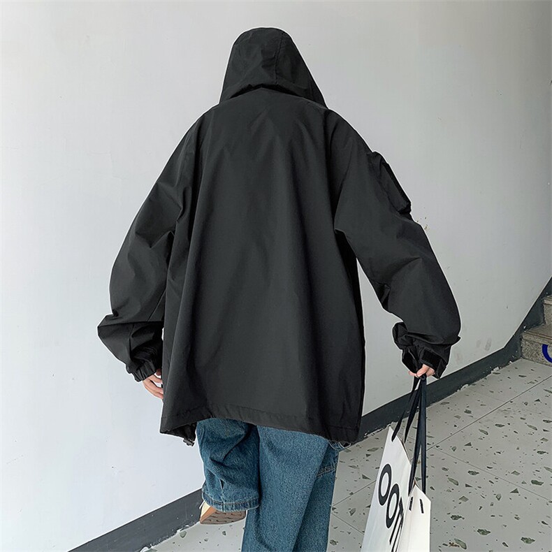 日系机能连帽冲锋衣外套男春秋vibe风潮牌户外工装夹克JK120-P48,男装夹克,星座308B-1