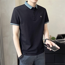 数据款POLO衫男装翻刺绣领短袖时尚休闲T恤A329-2842-P50，男装T恤，电商A329