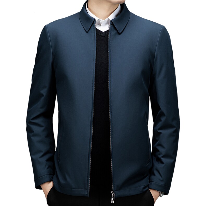 冬季加厚羽绒棉服男士外套2026新款中年爸爸成熟稳重男装行政夹克,男装夹克,电商B212（原钱塘6029）