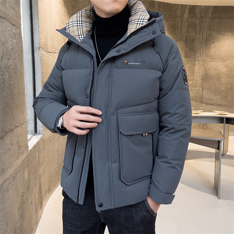 2023冬季新款男士连帽休闲御寒棉衣中青年厚款保暖男装棉服外套,男装棉衣,电商B212（原钱塘6029）