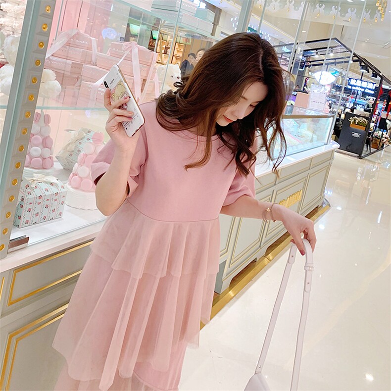 法式粉色吊带蛋糕裙女2025夏季新款温柔风甜美显瘦初恋背带连衣裙,女装连衣裙,惟卡贝娜