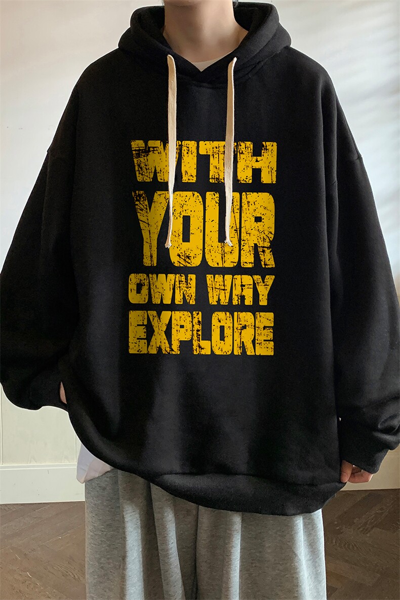 连帽卫衣男大码胖子帽衫大号运动服WY2446-P35,男装卫衣,电商A040