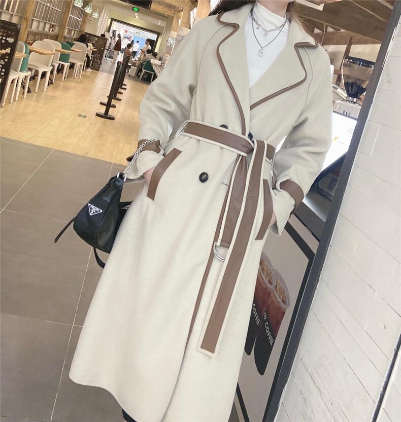 双面呢大衣，气质款，其它，米社