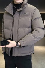 L-4XLMY6607-P175冬季新款短款立领纯色棉衣男加厚保暖外套男，男装棉衣，电商B321-1