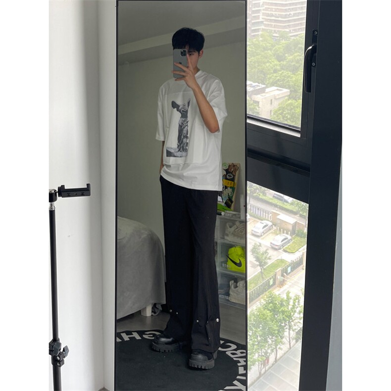 春秋季高街铆钉直筒阔腿西裤XK2303-P60,男装西裤,星座1002-1