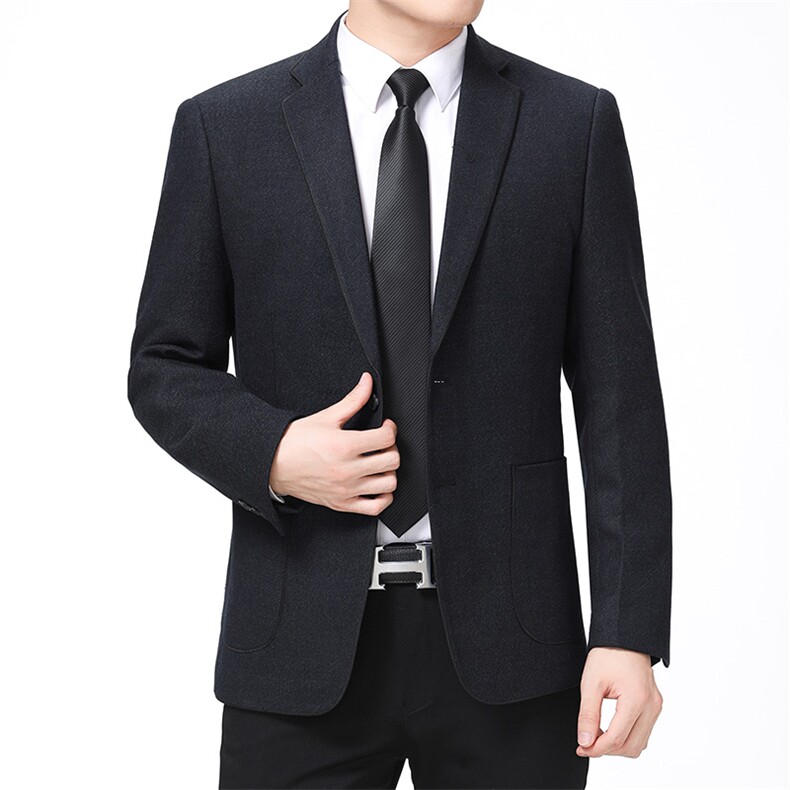 时尚休闲西服上衣男士40岁50中年商务外套宽松春秋季新款爸爸西装,男装西服,电商B212（原钱塘6029）