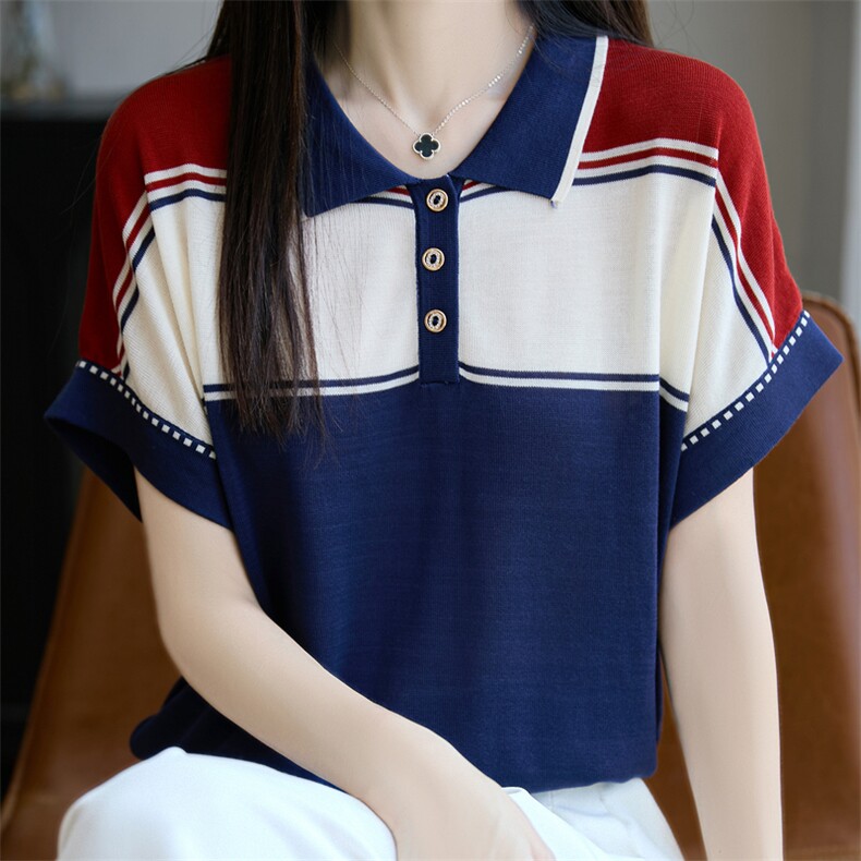 夏季新款简约天丝莱赛尔短袖女宽松百搭显瘦时尚休闲上衣,女装T恤,唐诺