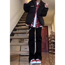 美式高街vibe重工艺水洗水泥灰hiphop弹力牛仔裤货号K2410P55，男装牛仔裤，电商A063