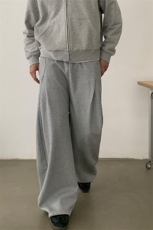 （网图慎用）360g重磅拼接褶皱弯刀曼巴棉卫裤男K24005-特P45控88，男装休闲裤，电商A001-1
