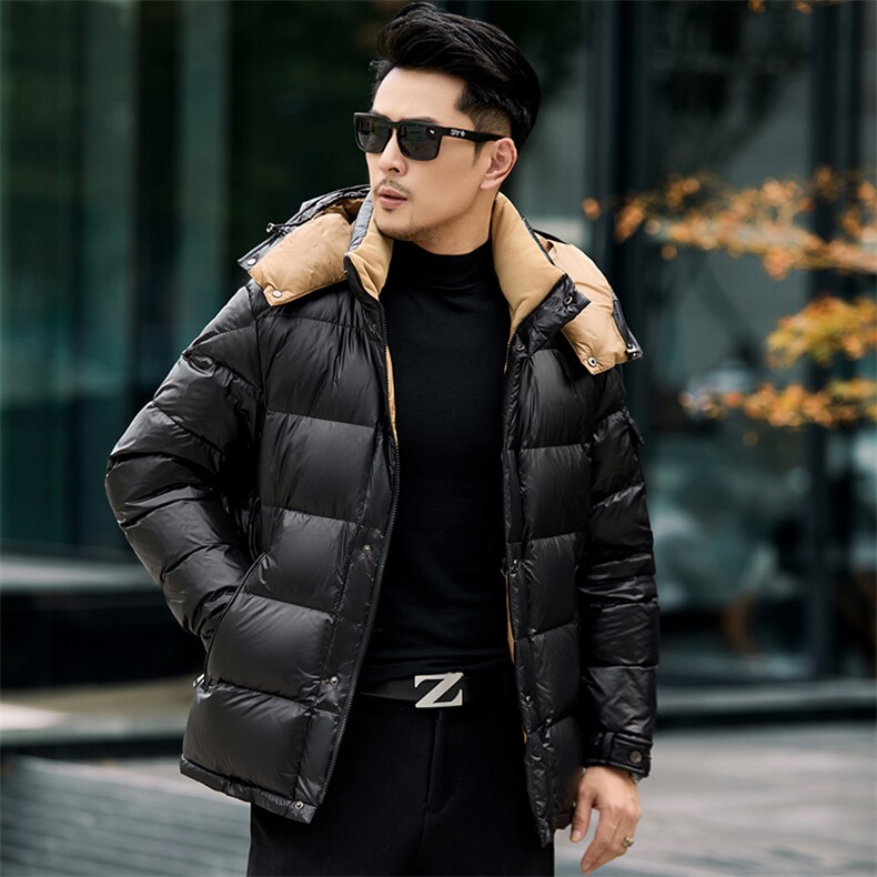 男装羽绒服YR82656新品主推90绒子活帽面包服高充绒活帽2色绒206g,男装羽绒服,钱塘207-1