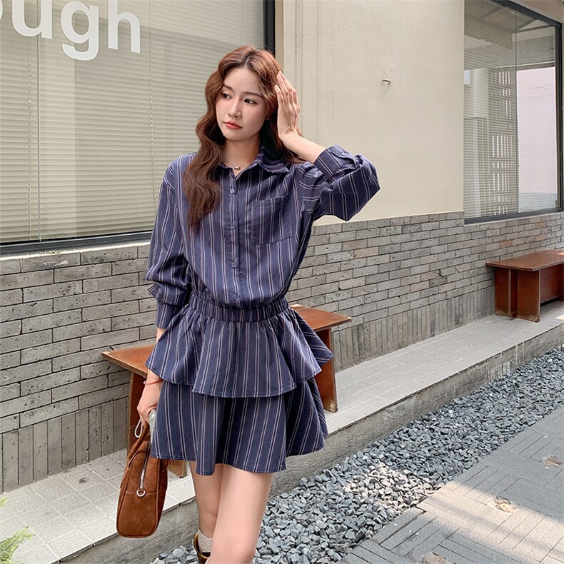 现货绿色休闲衬衫连衣裙2C052-3399-P135-K198,女装连衣裙,2C052