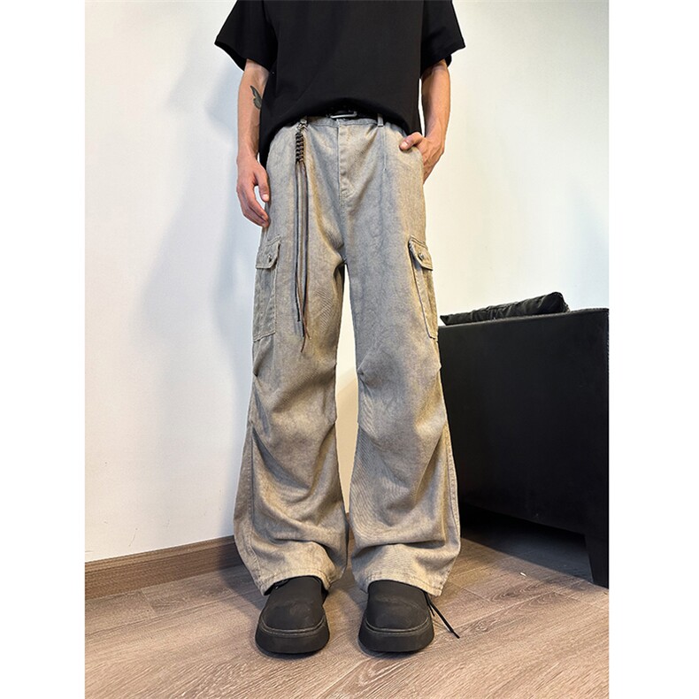 903-AK08-特P60【S-3XL】美拉德复古卡其沙色工装裤!4,男装工装外套,星座903