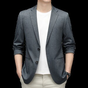 BZ82329钱塘2020-2秋季新款简约纯色百塔中年男士合身西服P150图片