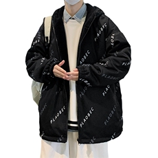 新款冬季加绒加厚棉衣羊羔绒双面穿外套青少年男装MY102P95，男装卫衣，电商A086