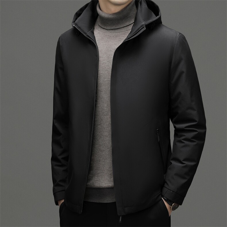 羽绒服男士新款秋冬季宽松休闲中青年保暖连帽外套FF2299-P190,男装羽绒服,星座1105-3