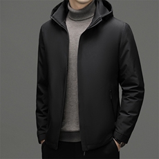 羽绒服男士新款秋冬季宽松休闲中青年保暖连帽外套FF2299-P190，男装羽绒服，星座1105-3