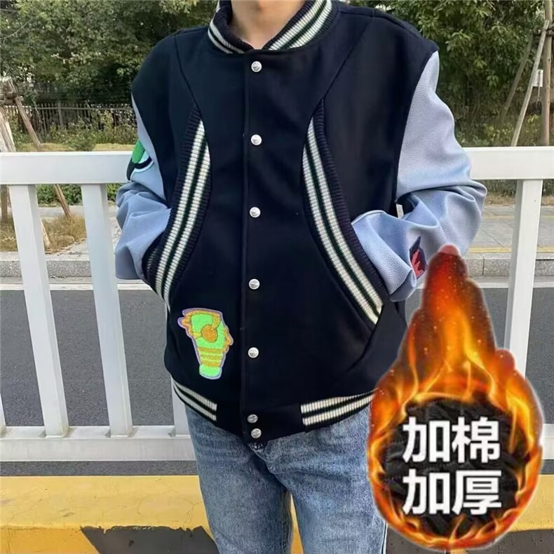 1506-1/J25101夹棉/P78港仔棒球服男秋冬新款男款运动夹克美式,男装夹克,星座1506-1