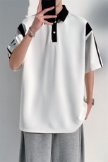 加大210斤可穿夏季新款休闲短袖T恤男宽松百搭POLO打底衫上衣，男装Polo衫，星座1206（原A206）