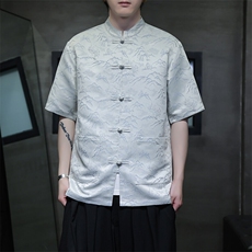 2025现货~风夏季新款宽松大码短袖衬衫A021-CS7098-P70，男装T恤，电商A021