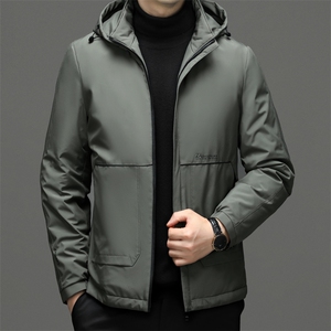 CSYR98220钱塘2020-2中年男士时尚休闲简约连帽冬季羽绒服P190