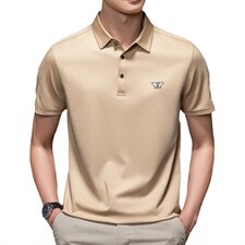 polo衫短袖男夏季潮牌2023新款半袖上衣宽松翻领t恤男，男装T恤，电商B212（原钱塘6029）