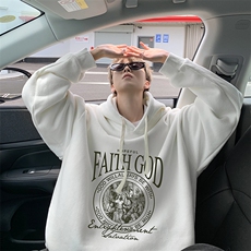 8XL连帽卫衣男大码胖子帽衫大号运动服WY2388-P35加绒款-P40，男装卫衣，电商A040