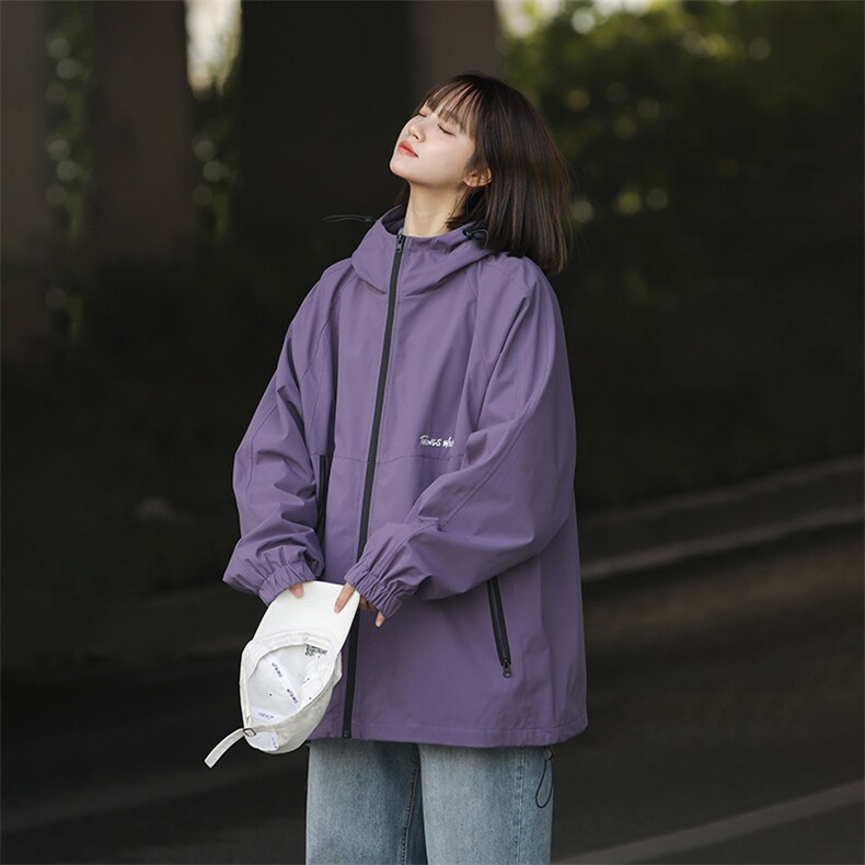 春季新款美式山系休闲纯色冲锋衣情侣潮流夹克外套JK7816-特P70,男装夹克,星座904