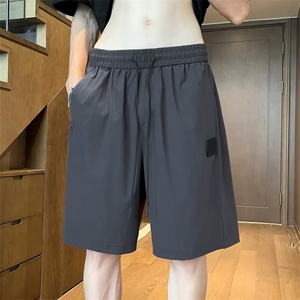 短裤新款男款夏季潮牌设计感裤子美式速干运动五分休闲裤 DK122图片
