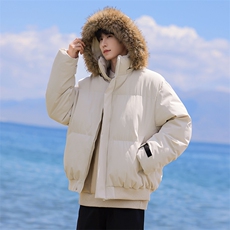 潮流宽松连帽棉服高街潮牌休闲棉衣A161-9986，男装棉衣，电商A161