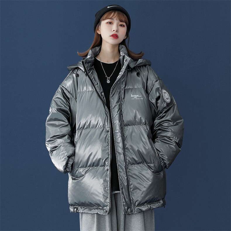 80白鸭绒中性22冬季设计感炫彩亮面保暖连帽羽绒服YR100P255控298,男装羽绒服,A247A