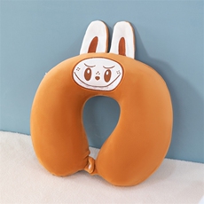 可爱拉布布记忆棉慢回弹U型枕旅行办公户护颈脖子靠枕u枕