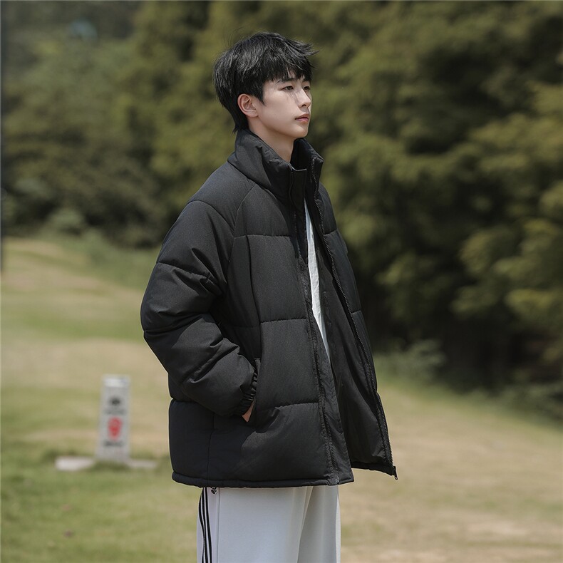 外景山系港风冬款拼色宽松休闲立领棉服A247-MY8891特批65控98,男装棉衣,电商A247