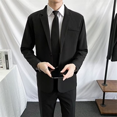 休闲西装男外套修身男土英伦风韩版商务正装帅气上班西服套装，男装西服，星座601-1
