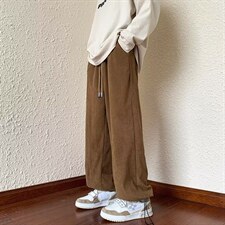 裤子男士春秋季ins高街直筒黑色宽松运动潮流休闲长裤K4697-P30，男装休闲裤，星座512-2