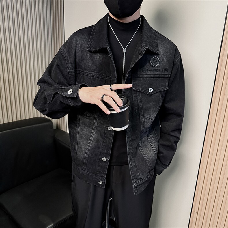美式复古做旧男士工装牛仔夹克A368-NJ8628-P108,男装夹克,电商A368