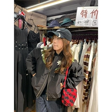 日系潮高级感花卉植物男女夹克外套新款潮流时尚流行百搭文艺，男装夹克，星座601-1