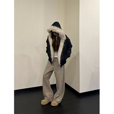 【网图现货】美式重磅加绒外套座山雕休闲毛绒夹克M9089/P120，男装夹克，星座205-3