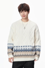 【新品】2025秋冬男士时尚休闲百搭针织毛衣潮流-M185-P45，男装针织衫/毛衣，星座1105-1