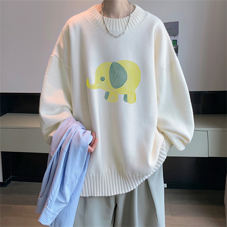 半高领毛衣男大码胖子针织衫毛线衣 M18441-P45 加绒款-P65图片