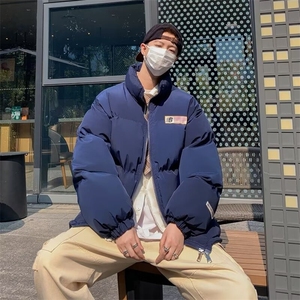美式新款旗帜棉衣外套男女冬季潮宽松加厚保暖面包服棉袄图片
