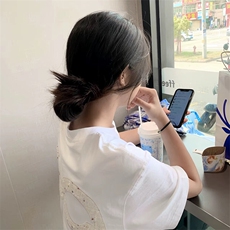 万针全刺绣工艺抖音得物高品质260克重磅纯棉双纱美式高街短袖T恤，男装T恤，电商A486-1