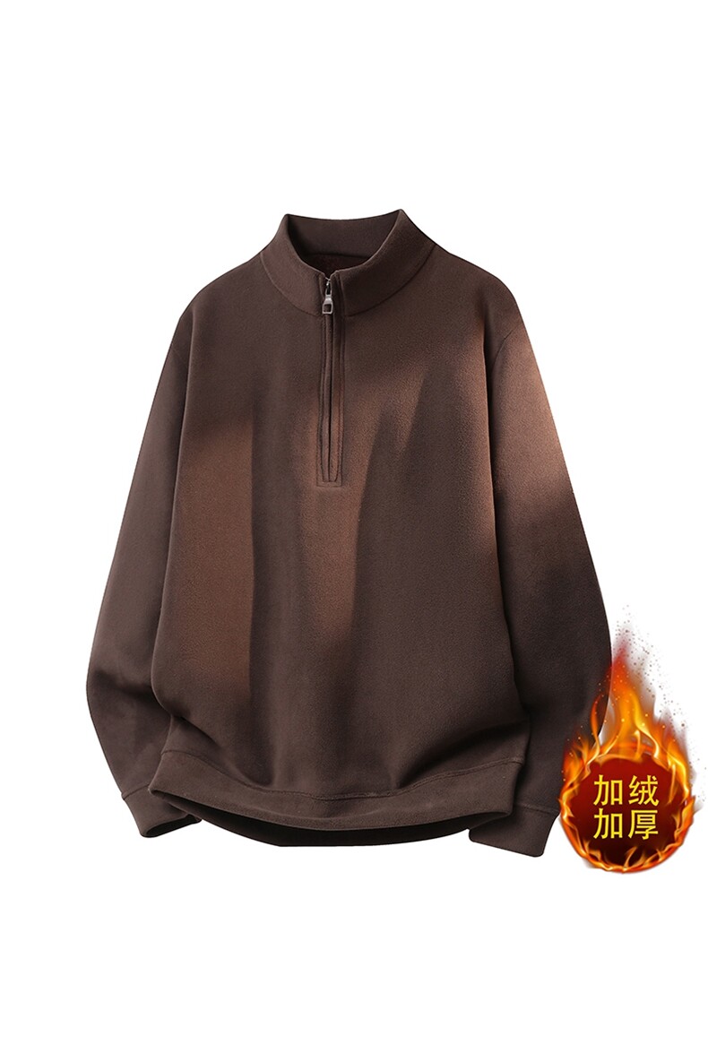 半高领卫衣长袖青年半拉链奥粒绒加厚休闲长绒打底6660-P52,男装T恤,星座310B-3