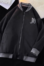 1港风平铺两面穿棉衣男麂皮绒羊羔毛夹克棉服男外套8702P110控148，男装夹克，星座226-2