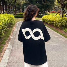 万针全刺绣工艺抖音得物高品质260克重磅纯棉双纱美式高街短袖T恤，男装T恤，电商A486-1